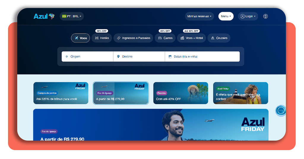 Ofertas Azul Linhas Aéreas