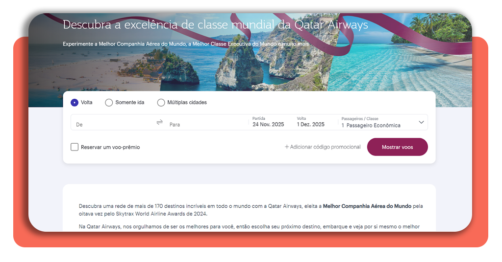 Ofertas Qatar Airways