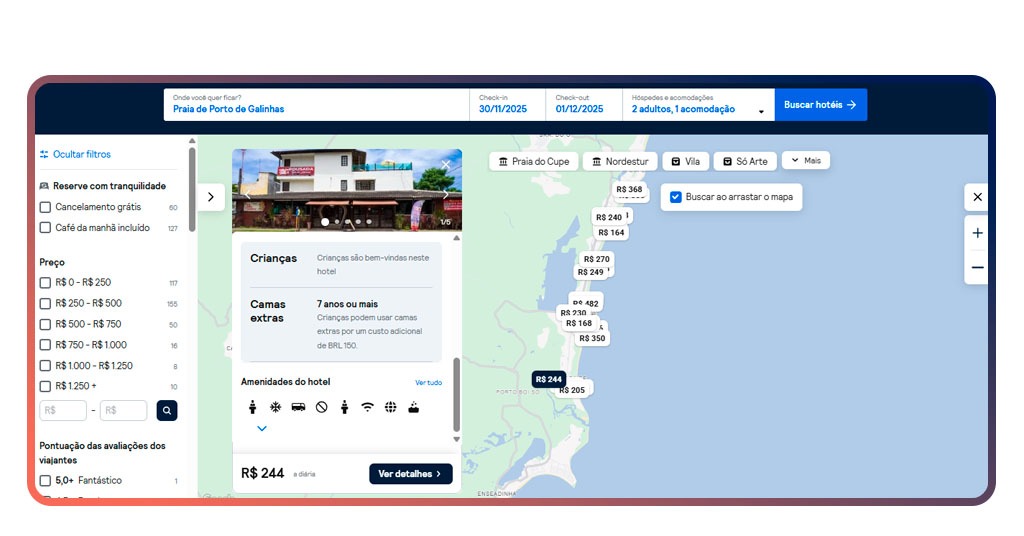Passagens para o Nordeste