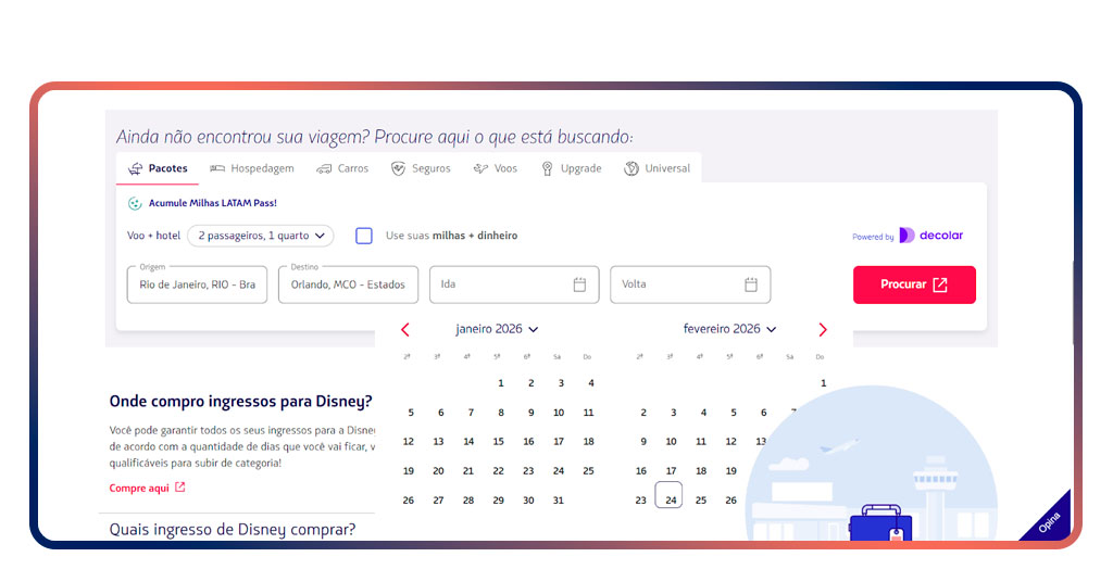 Viagem para a Disney