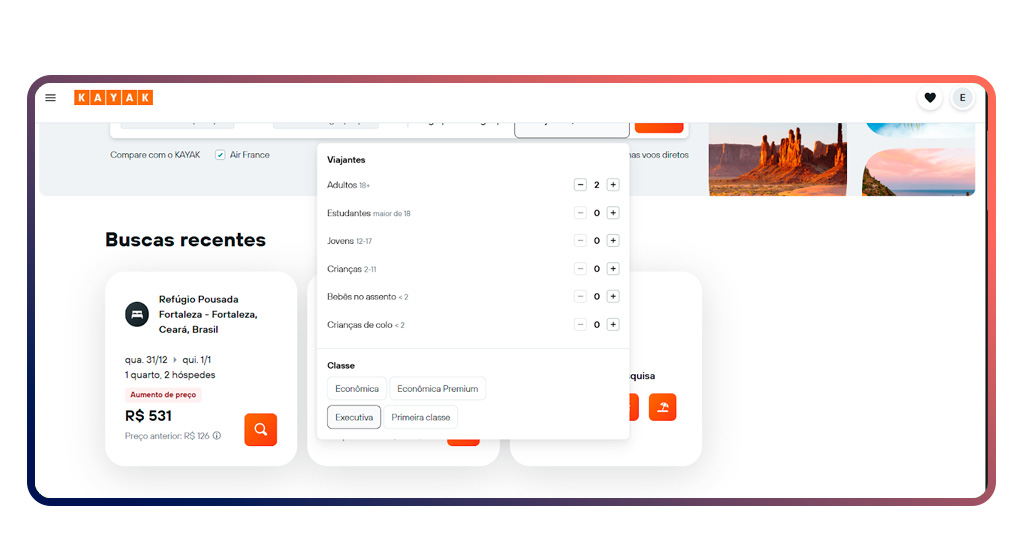 Passagens executivas baratas