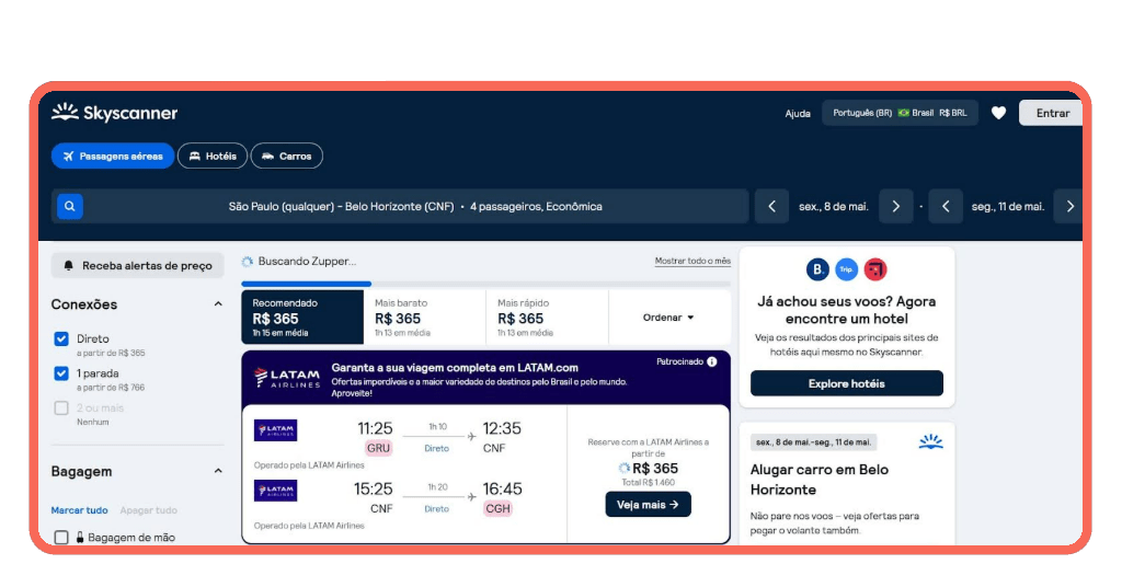 Viajar no Dia das Mães