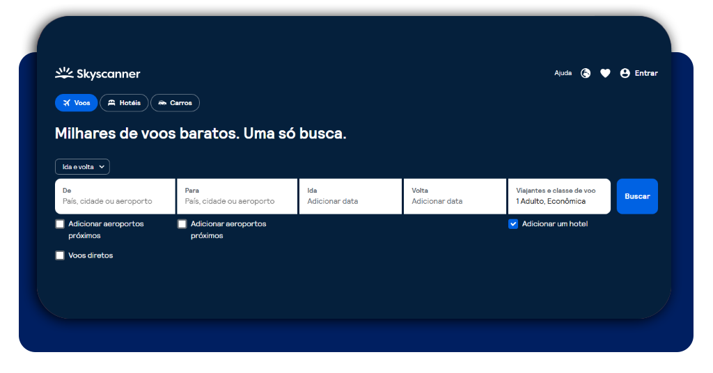 Passagens aéreas baratas para 2026