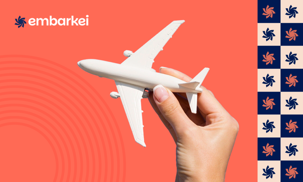 Pacote de viagem para as férias