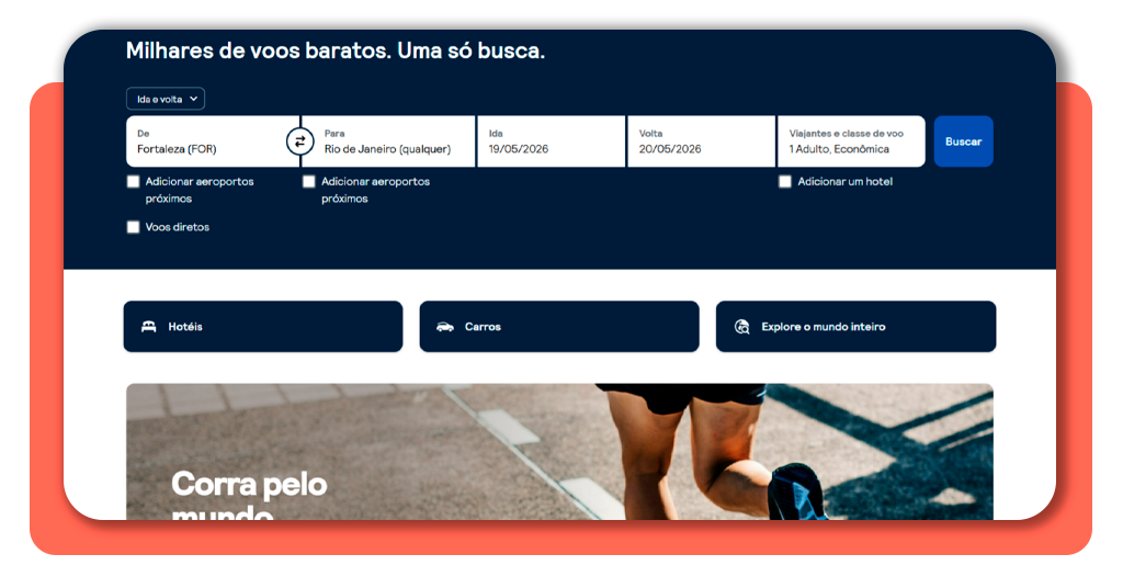 Passagens com até 70% de desconto