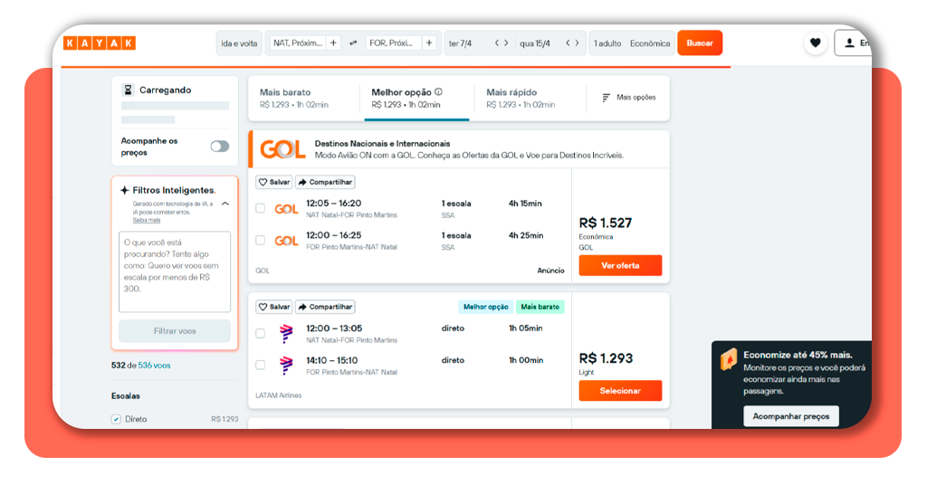 Passagens com até 70% de desconto