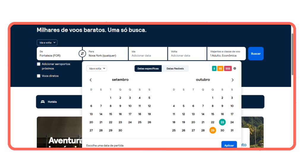 Passagens baratas para Nova Iorque
