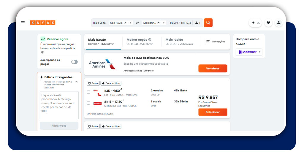 Passagens aéreas baratas para a Austrália