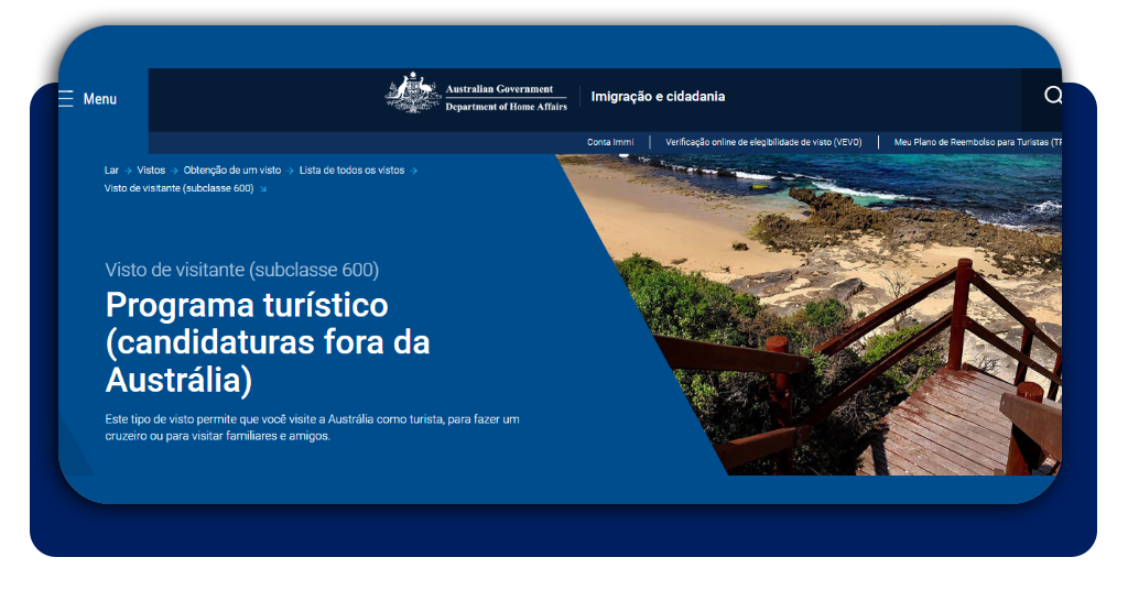 Visto australiano de turismo