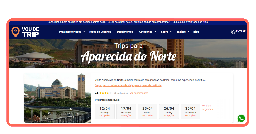Excursão para Aparecida