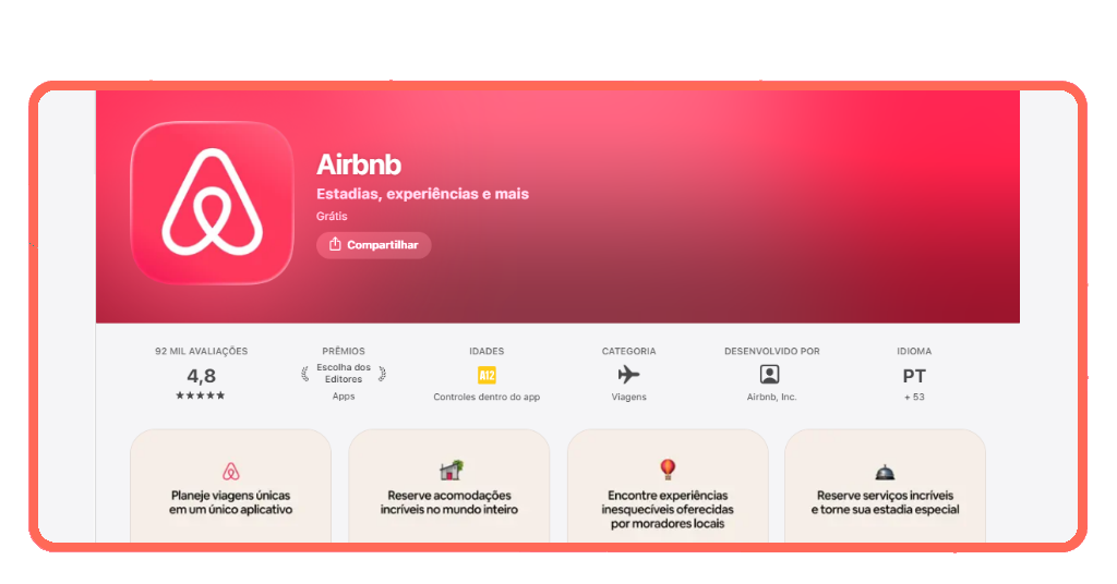 experiências do Airbnb