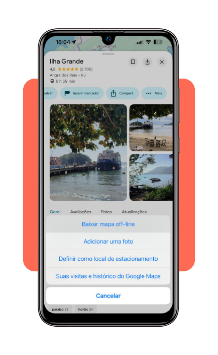 Mapa offline de Ilha Grande
