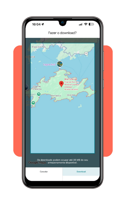 Mapa offline de Ilha Grande