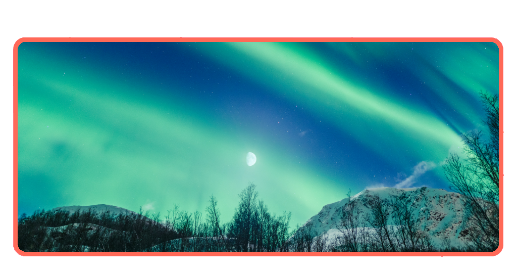 Aurora boreal gastando pouco