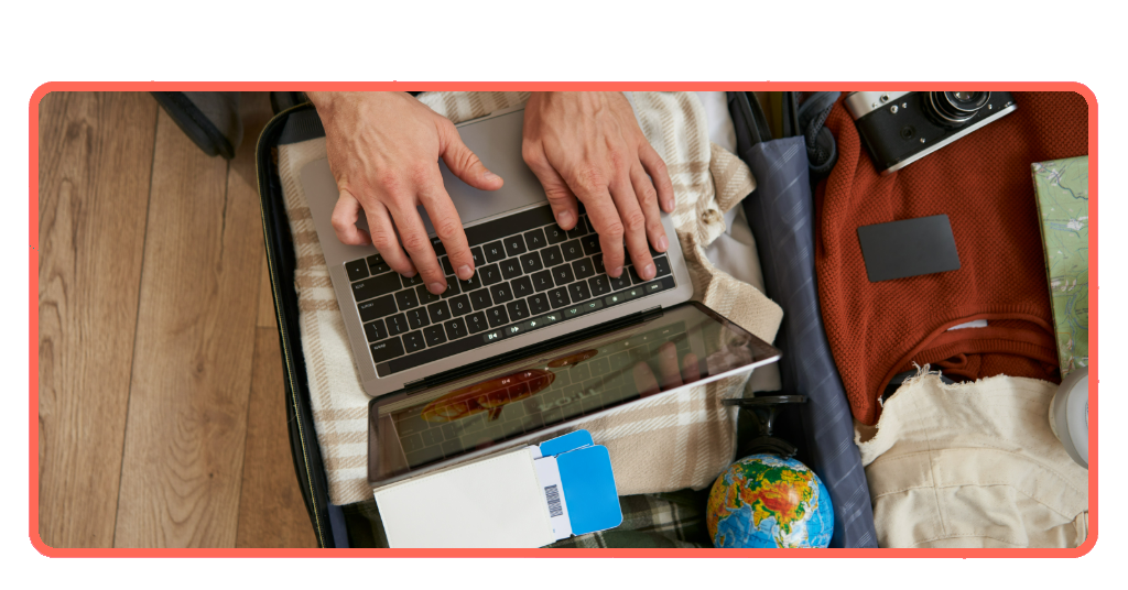 mala de viagem internacional