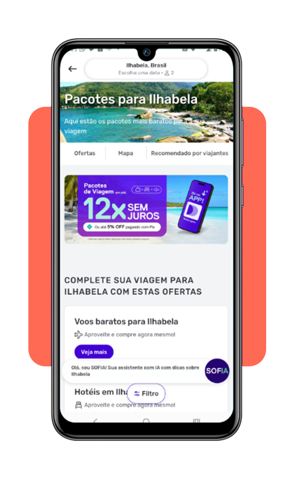 pacotes promocionais para Ilhabela
